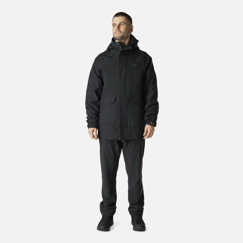 CHAQUETA HOMBRE HICKEN FUSION-3 B-DRY HOODY JACKET NEGRO LIPPI I26 - 8
