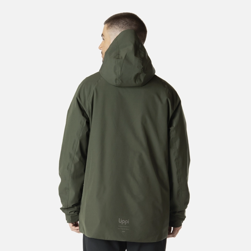 CHAQUETA HOMBRE HICKEN FUSION-3 B-DRY HOODY JACKET VERDE MILITAR LIPPI I26 - 3