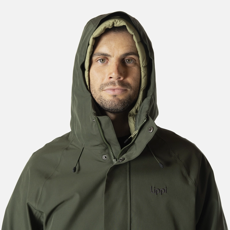 CHAQUETA HOMBRE HICKEN FUSION-3 B-DRY HOODY JACKET VERDE MILITAR LIPPI I26 - 4
