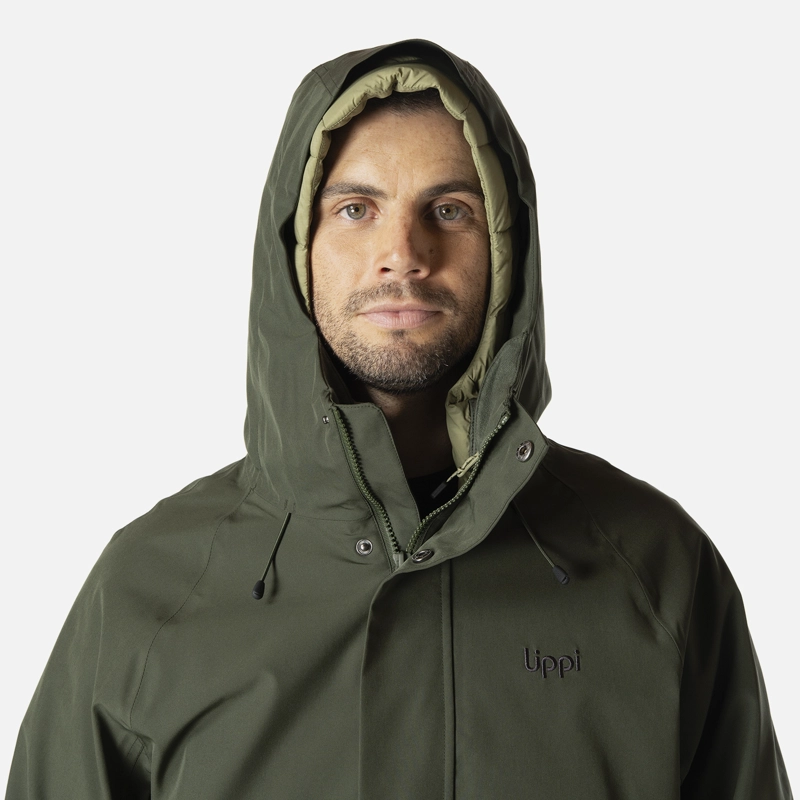 CHAQUETA HOMBRE HICKEN FUSION-3 B-DRY HOODY JACKET VERDE MILITAR LIPPI I26 - 4