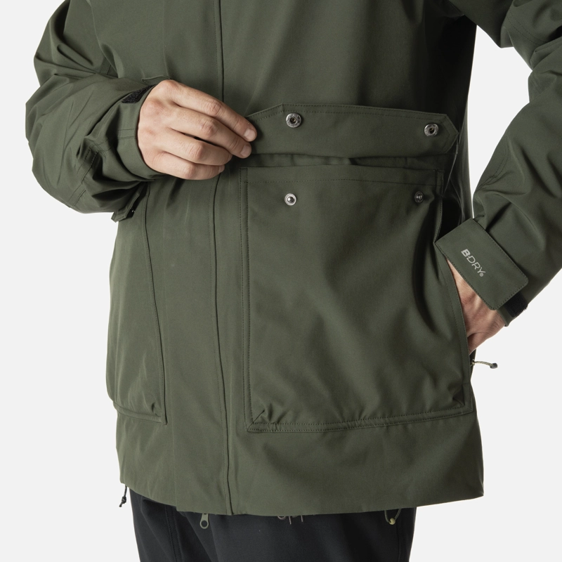 CHAQUETA HOMBRE HICKEN FUSION-3 B-DRY HOODY JACKET VERDE MILITAR LIPPI I26 - 5