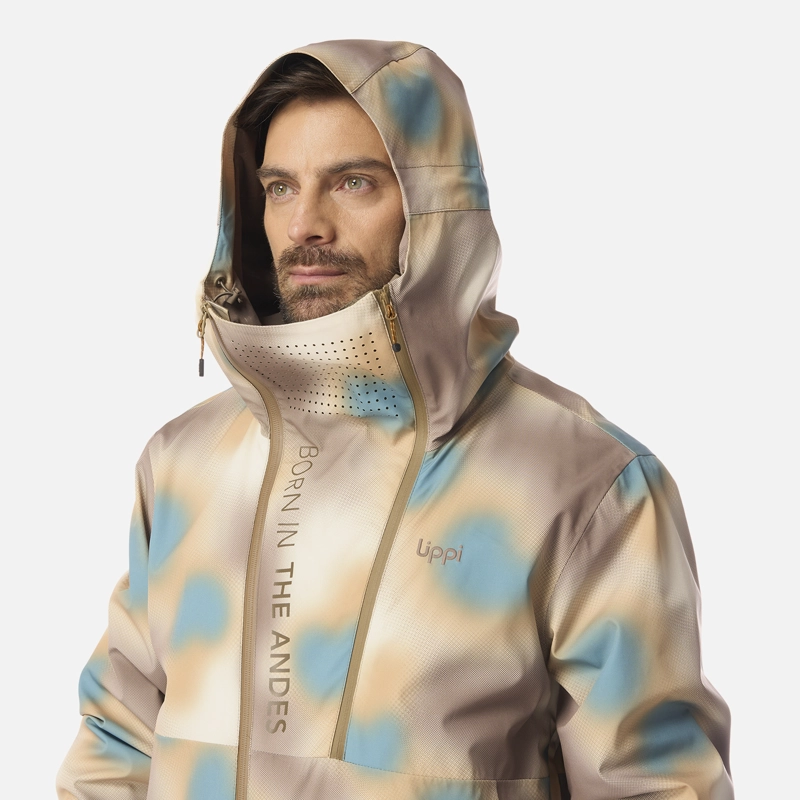 CHAQUETA HOMBRE SKIVENTURE B-DRY HOODY JACKET PRINT CAFE LIPPI I26 - 4