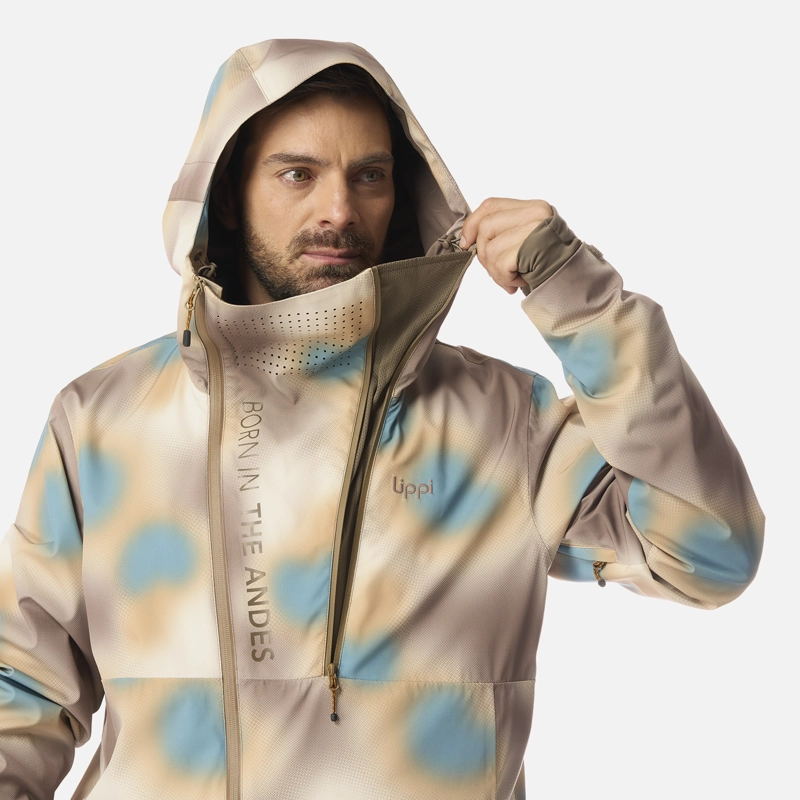 CHAQUETA HOMBRE SKIVENTURE B-DRY HOODY JACKET PRINT CAFE LIPPI I26 - 5