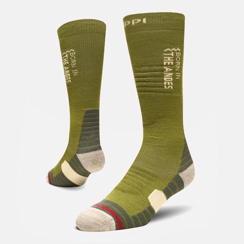 CALCETIN HOMBRE ALL MOUNTAIN SKI SOCKS VERDE MELANGE LIPPI I26 - 1