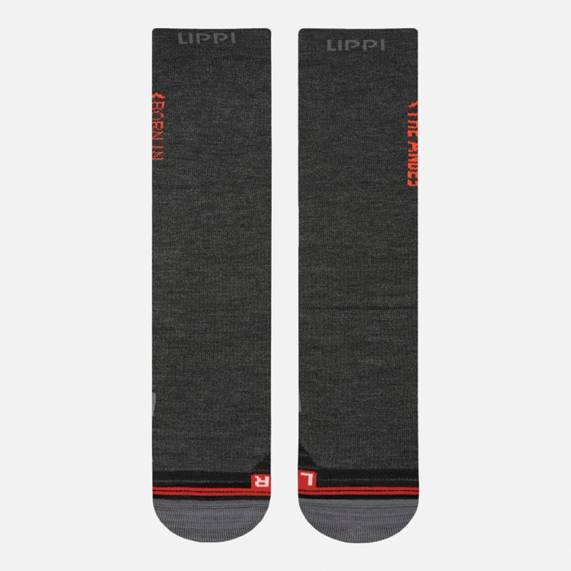 CALCETIN HOMBRE ALL MOUNTAIN SKI SOCKS NEGRO MELANGE LIPPI I26 - 2