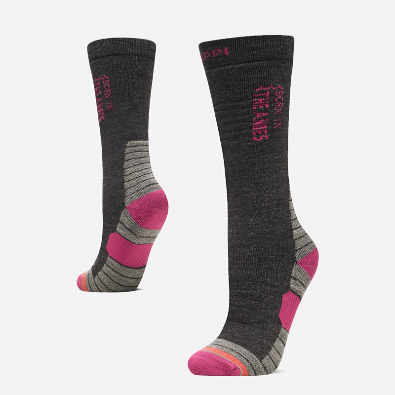 CALCETIN MUJER ALL MOUNTAIN SKI SOCKS NEGRO MELANGE LIPPI I26 - 1