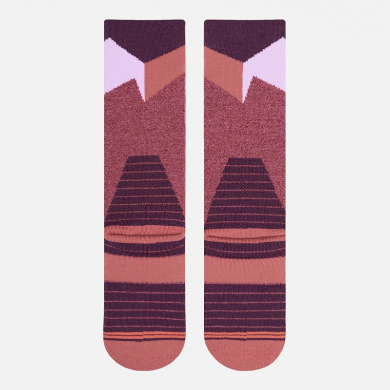 CALCETIN MUJER ALL MOUNTAIN SKI SOCKS MORADO MELANGE LIPPI I26 - 3