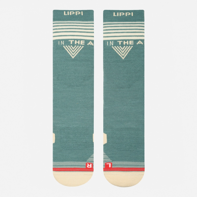 CALCETIN MUJER ALL MOUNTAIN SKI SOCKS JADE MELANGE LIPPI I26 - 2