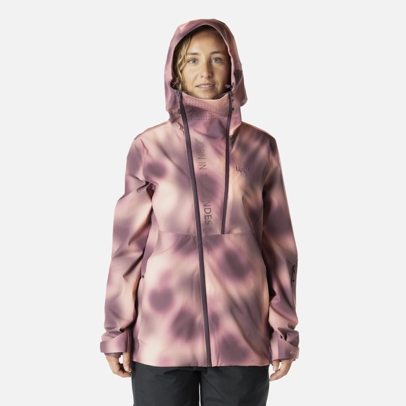 CHAQUETA MUJER SKIVENTURE B-DRY HOODY JACKET PRINT VINO LIPPI I26 - 1