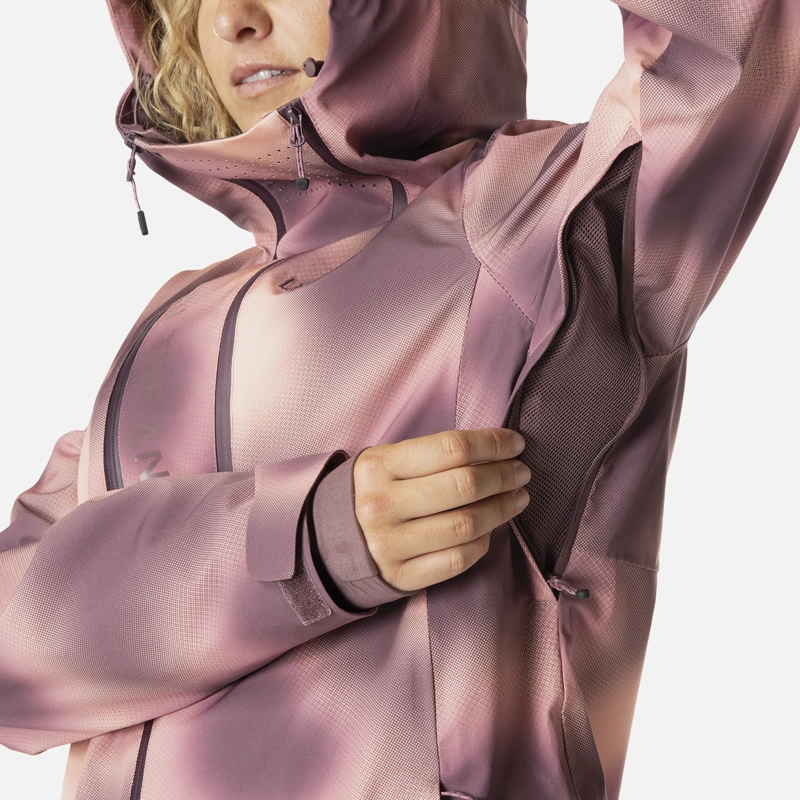 CHAQUETA MUJER SKIVENTURE B-DRY HOODY JACKET PRINT VINO LIPPI I26 - 5