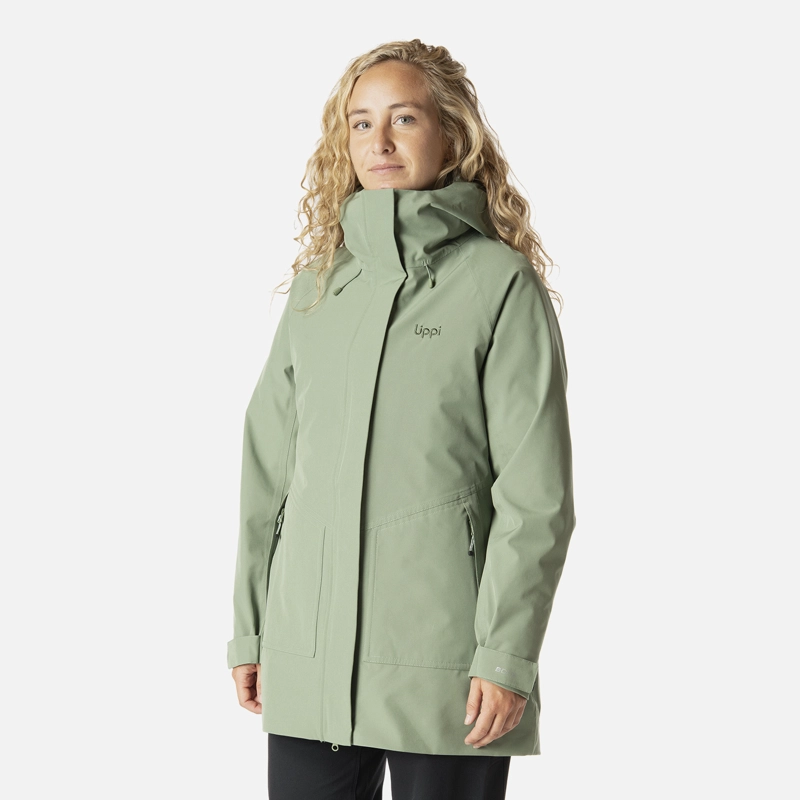CHAQUETA MUJER HICKEN FUSION-3 B-DRY HOODY JACKET JADE OSCURO LIPPI - 2