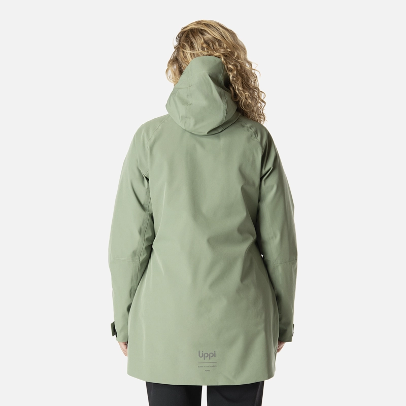 CHAQUETA MUJER HICKEN FUSION-3 B-DRY HOODY JACKET JADE OSCURO LIPPI - 3