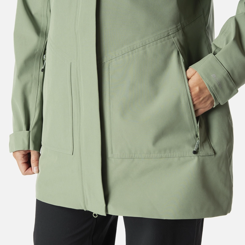 CHAQUETA MUJER HICKEN FUSION-3 B-DRY HOODY JACKET JADE OSCURO LIPPI - 5