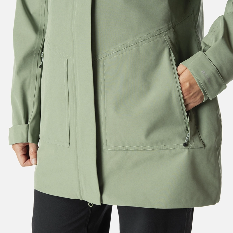 CHAQUETA MUJER HICKEN FUSION-3 B-DRY HOODY JACKET JADE OSCURO LIPPI - 5
