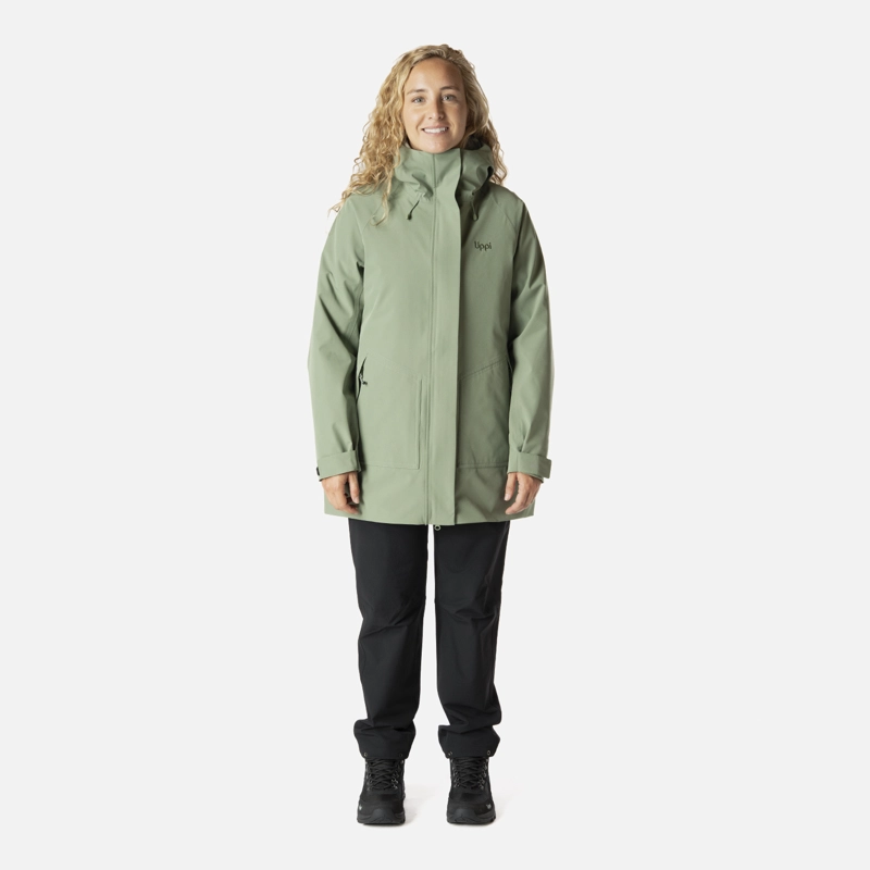 CHAQUETA MUJER HICKEN FUSION-3 B-DRY HOODY JACKET JADE OSCURO LIPPI - 8