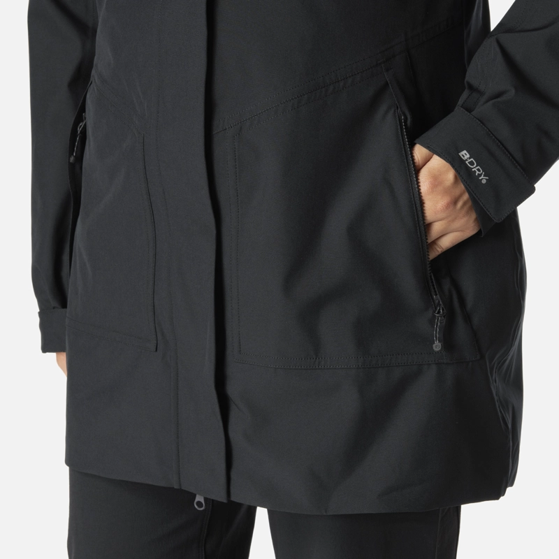 CHAQUETA MUJER HICKEN FUSION-3 B-DRY HOODY JACKET NEGRO LIPPI I26 - 5