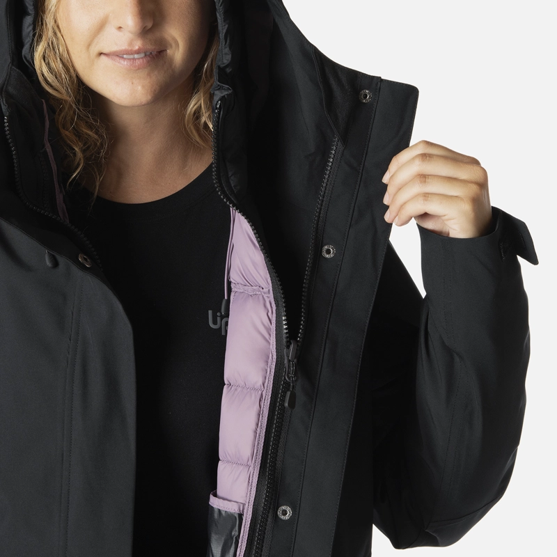 CHAQUETA MUJER HICKEN FUSION-3 B-DRY HOODY JACKET NEGRO LIPPI I26 - 7