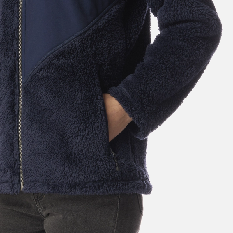 POLAR TEEN GIRL BEAR SHAGGY-PRO HOODY JACKET AZUL MARINO LIPPI I26 - 5