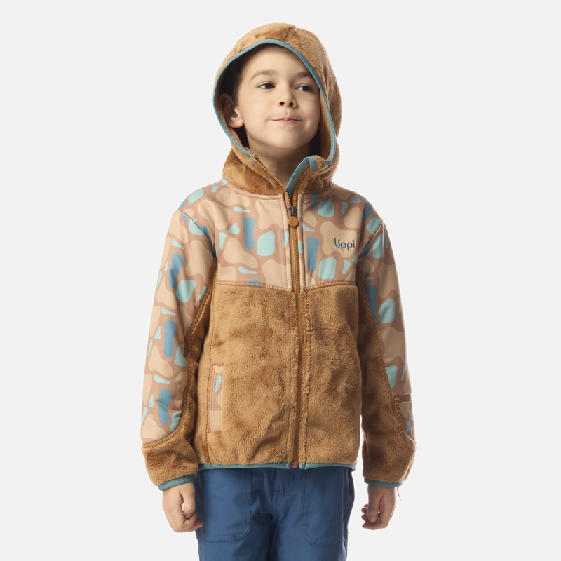 POLAR NIÑO GRILLO THERM-PRO HOODY JACKET CAFE CLARO LIPPI I26 - 1
