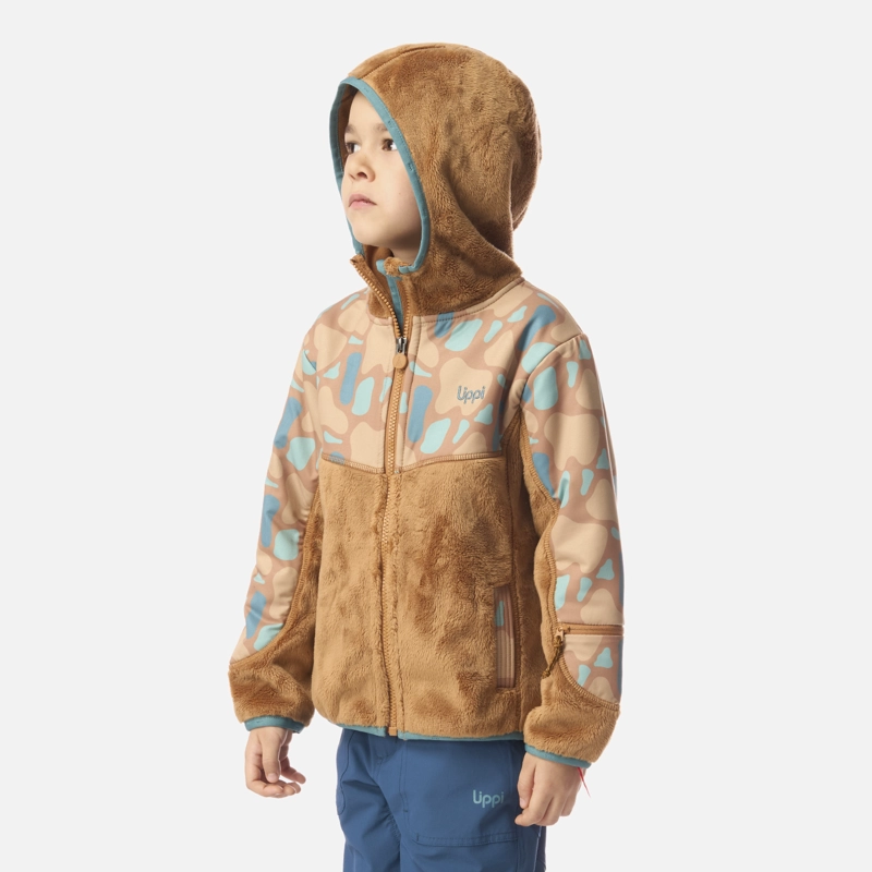 POLAR NIÑO GRILLO THERM-PRO HOODY JACKET CAFE CLARO LIPPI I26 - 2