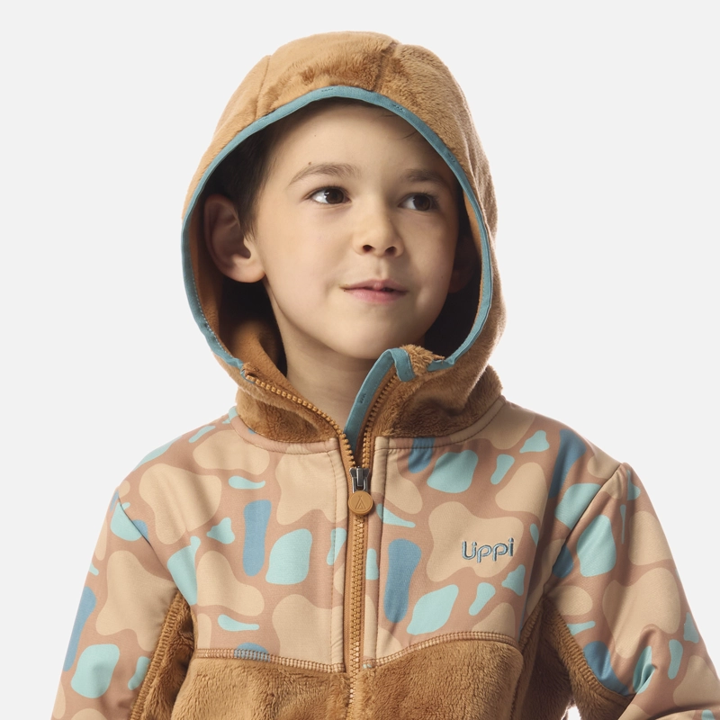 POLAR NIÑO GRILLO THERM-PRO HOODY JACKET CAFE CLARO LIPPI I26 - 4