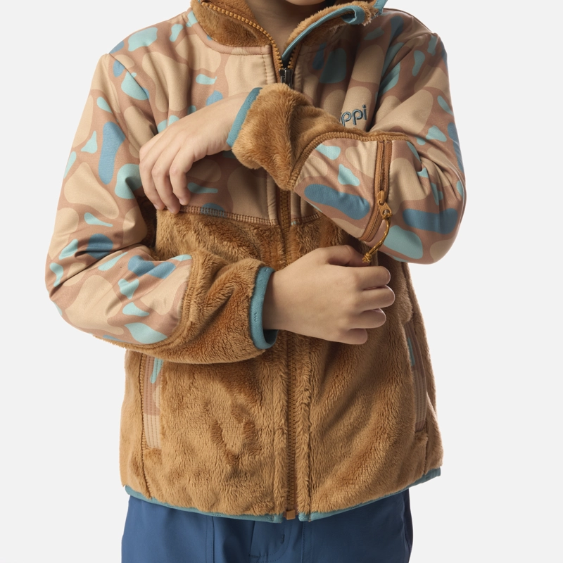 POLAR NIÑO GRILLO THERM-PRO HOODY JACKET CAFE CLARO LIPPI I26 - 5