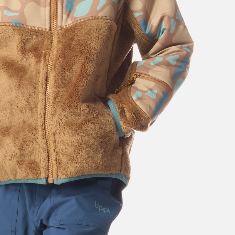 POLAR NIÑO GRILLO THERM-PRO HOODY JACKET CAFE CLARO LIPPI I26 - 6