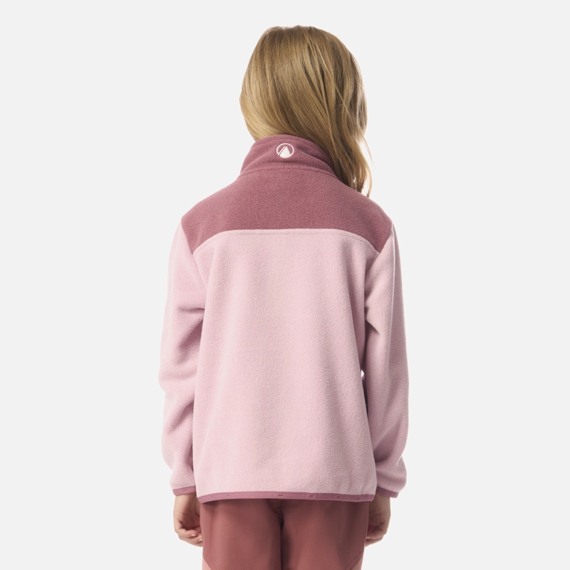 POLAR NIÑA FOREST 1/4 ZIP SWEATSHIRT ROSA CLARO LIPPI I26 - 3
