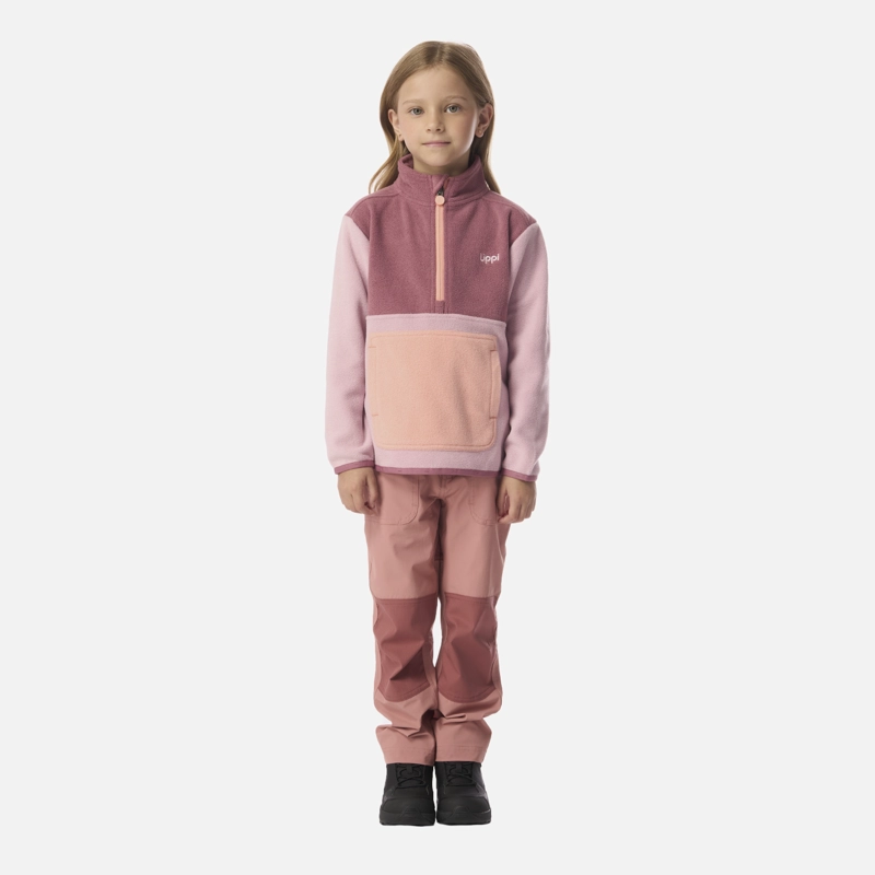 POLAR NIÑA FOREST 1/4 ZIP SWEATSHIRT ROSA CLARO LIPPI I26 - 5