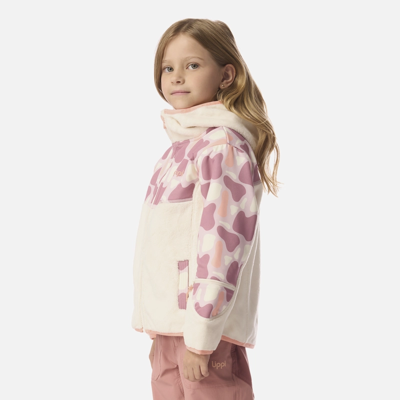 POLAR NIÑA GRILLO THERM-PRO HOODY JACKET CREMA LIPPI I26 - 2