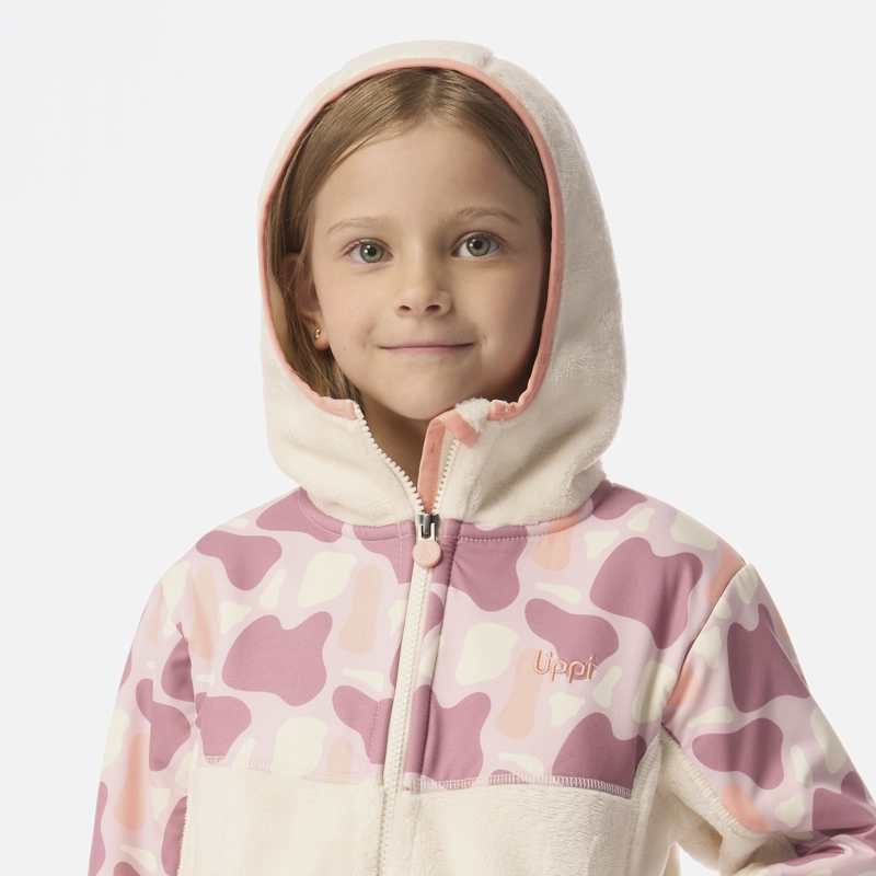 POLAR NIÑA GRILLO THERM-PRO HOODY JACKET CREMA LIPPI I26 - 4