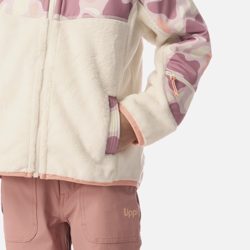 POLAR NIÑA GRILLO THERM-PRO HOODY JACKET CREMA LIPPI I26 - 6