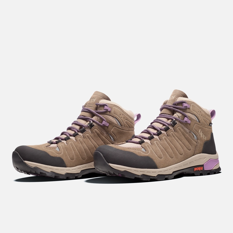 BOTIN MUJER ALL TERRA MID CAFE / MORADO LIPPI I26 - 4