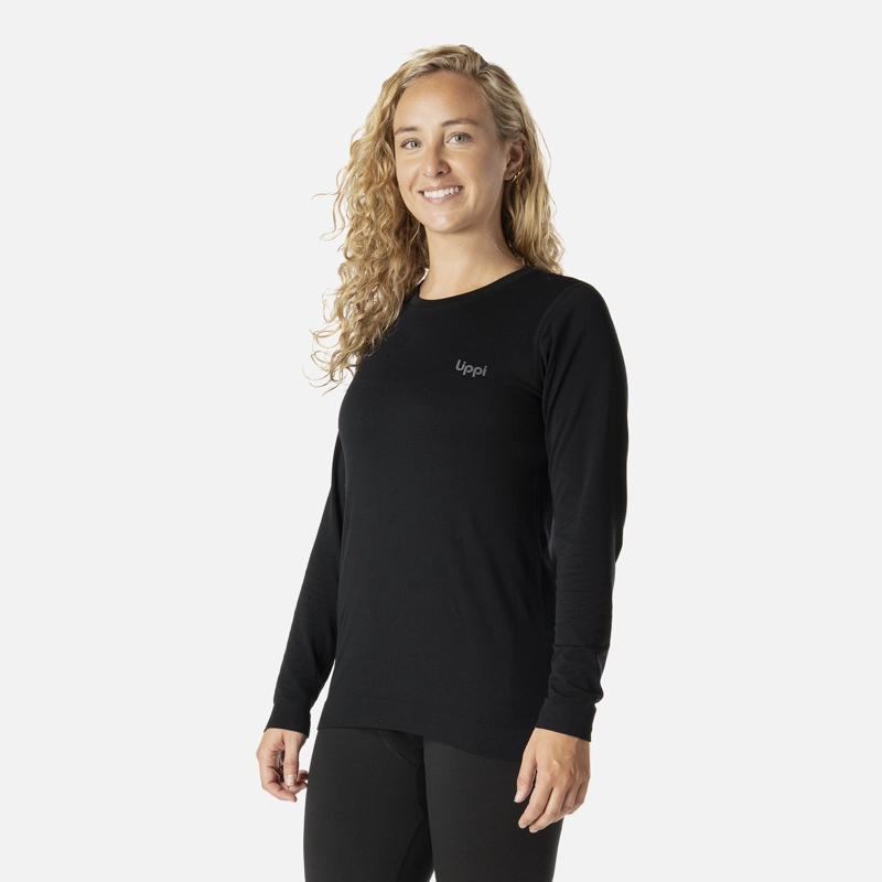 PRIMERA CAPA MUJER SKINTEC ACTIVE LOOSEFIT TOP NEGRO LIPPI I26 - 2