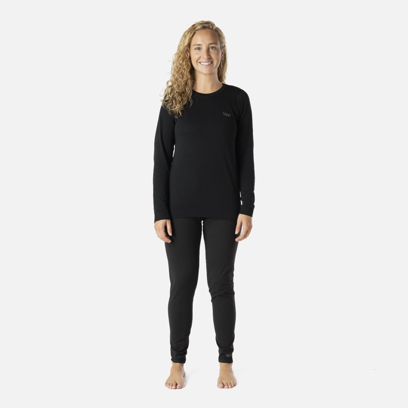 PRIMERA CAPA MUJER SKINTEC ACTIVE LOOSEFIT TOP NEGRO LIPPI I26 - 5