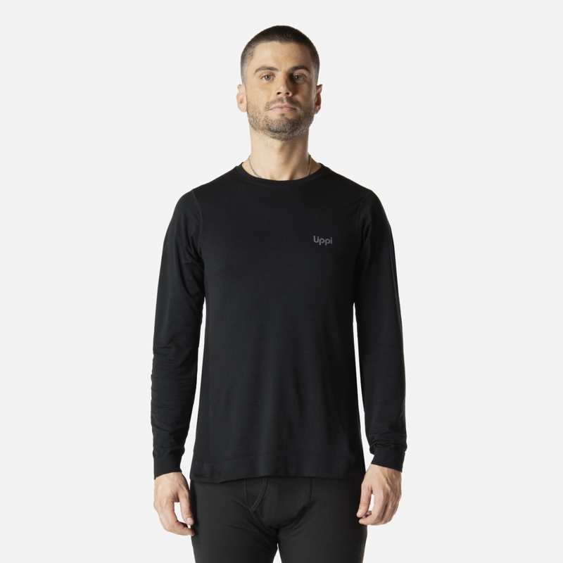PRIMERA CAPA HOMBRE SKINTEC ACTIVE LOOSEFIT TOP NEGRO LIPPI I26 - 1