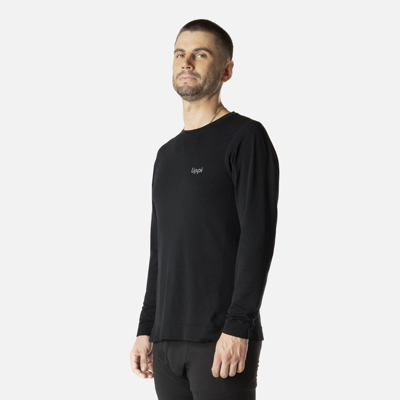 PRIMERA CAPA HOMBRE SKINTEC ACTIVE LOOSEFIT TOP NEGRO LIPPI I26 - 2