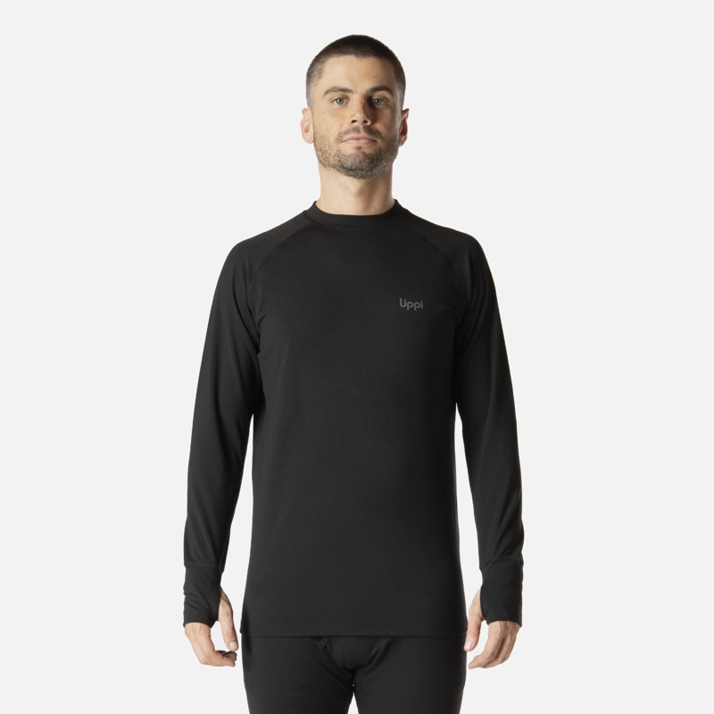 PRIMERA CAPA HOMBRE SKINTEC WARM TOP NEGRO LIPPI I26 - 1