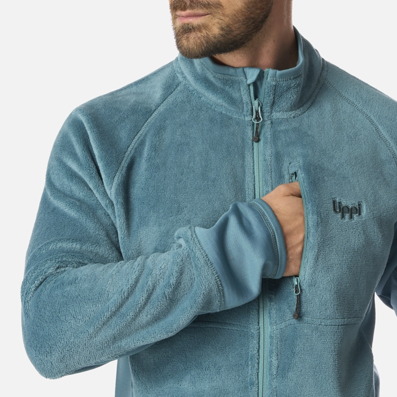 POLAR HOMBRE NUMAN SHAGGY-PRO JACKET PETROLEO CLARO LIPPI I26 - 4
