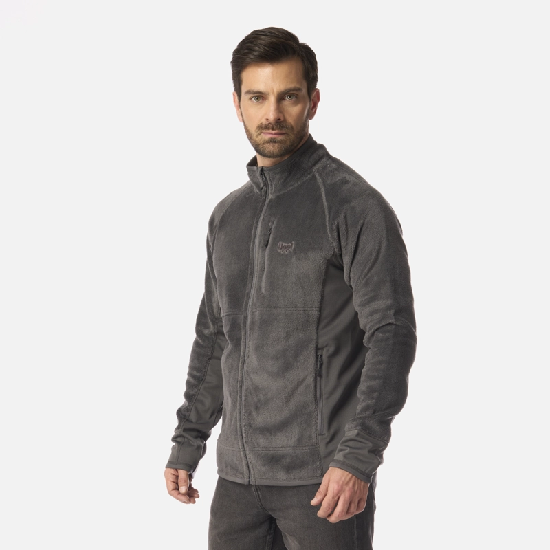 POLAR HOMBRE NUMAN SHAGGY-PRO JACKET GRIS MEDIO LIPPI I26 - 2