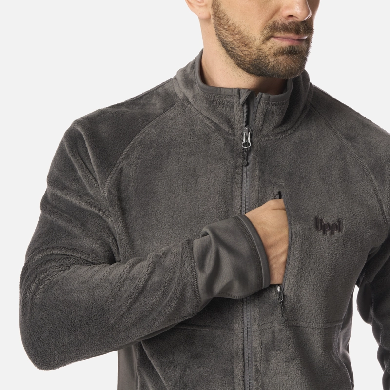 POLAR HOMBRE NUMAN SHAGGY-PRO JACKET GRIS MEDIO LIPPI I26 - 4