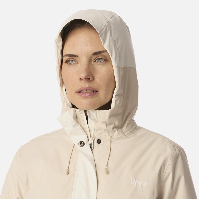 CHAQUETA MUJER GUNTHER B-DRY HOODY JACKET BEIGE LIPPI I26 - 4