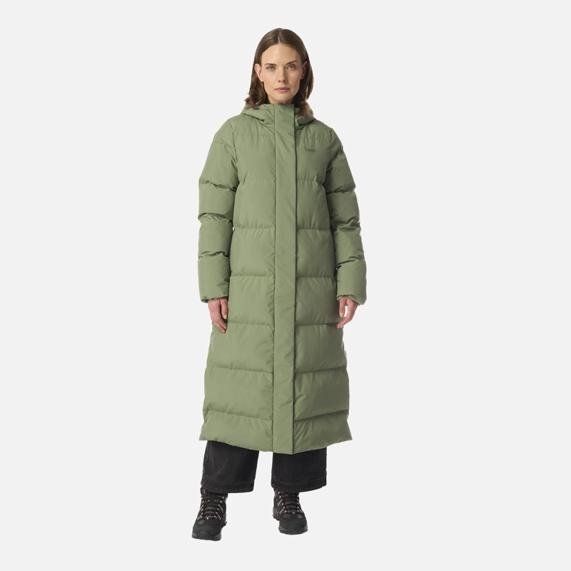 CHAQUETA MUJER LONG AND WARM STEAM-PRO HOODY JACKET JADE OSCURO LIPPI I26 - 1