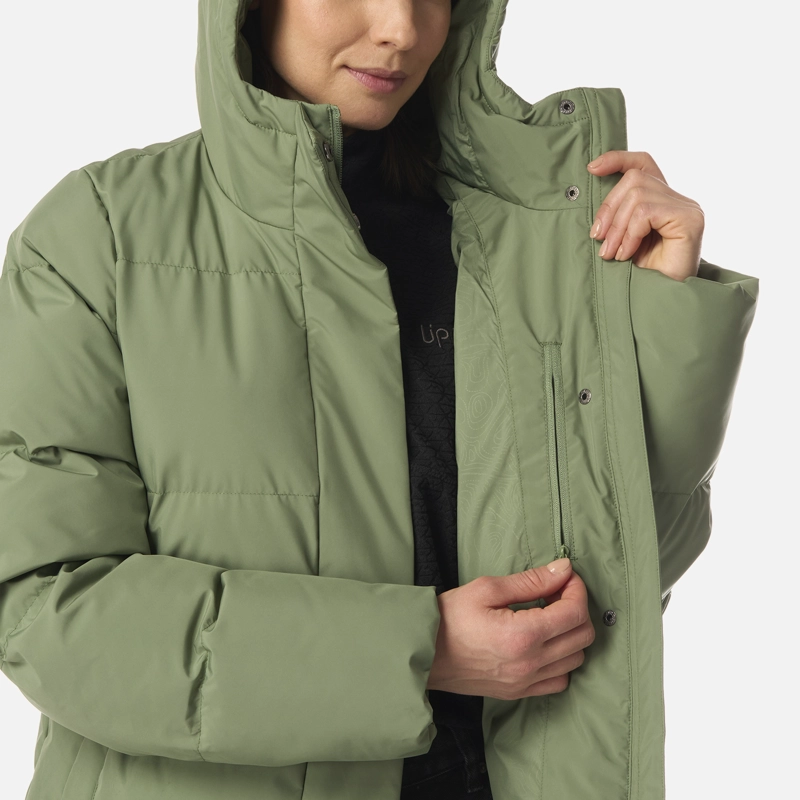 CHAQUETA MUJER LONG AND WARM STEAM-PRO HOODY JACKET JADE OSCURO LIPPI I26 - 7