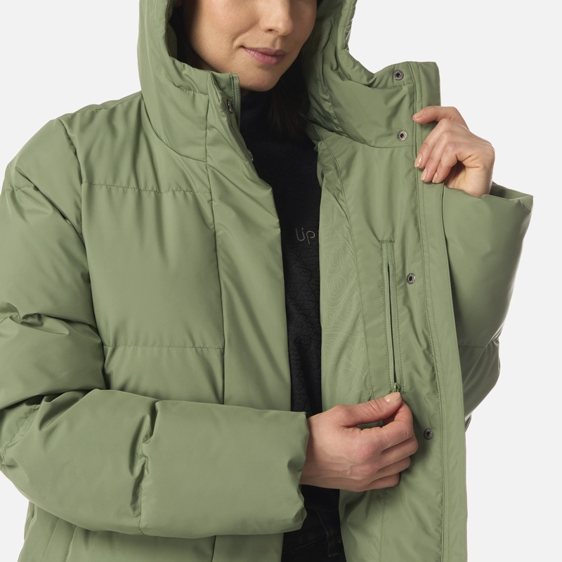 CHAQUETA MUJER LONG AND WARM STEAM-PRO HOODY JACKET JADE OSCURO LIPPI I26 - 7