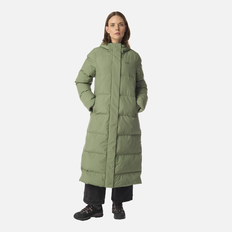 CHAQUETA MUJER LONG AND WARM STEAM-PRO HOODY JACKET JADE OSCURO LIPPI I26 - 8