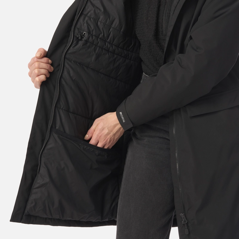 CHAQUETA MUJER MOUNTAINS LIVE B-DRY STEAM-PRO LONG JACKET NEGRO LIPPI I26 - 8