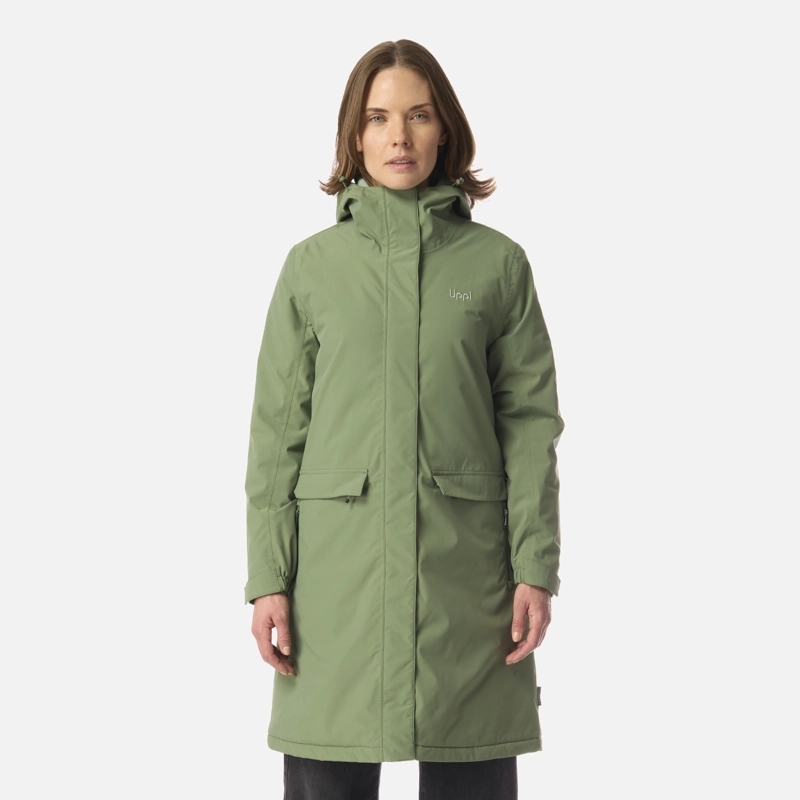 CHAQUETA MUJER MOUNTAINS LIVE B-DRY STEAM-PRO LONG JACKET JADE OSCURO LIPPI I26 - 1