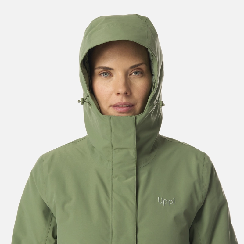 CHAQUETA MUJER MOUNTAINS LIVE B-DRY STEAM-PRO LONG JACKET JADE OSCURO LIPPI I26 - 4