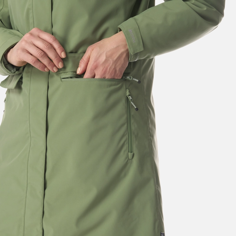 CHAQUETA MUJER MOUNTAINS LIVE B-DRY STEAM-PRO LONG JACKET JADE OSCURO LIPPI I26 - 5